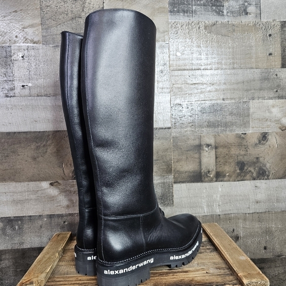 ALEXANDER WANG Sanford Leather Riding Boot - Picture 6 of 13